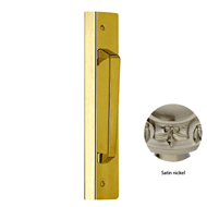 Door pull handle on plate - 265MM -  Sa