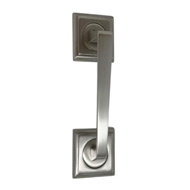 Door pull handle on rosettes - Gold 24K