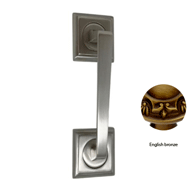 Door pull handle on rosettes - 205MM - 