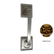 Door pull handle on rosettes - English 