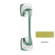 Door pull handle on rose - 199MM -  Sat