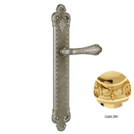 Door Lever handle on plate - Gold 24K F