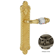 Door lever handle set on plate with Swa
