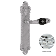 Door lever handle set on plate with Swa