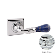 Door lever handle set on rose with Key 