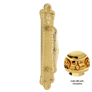 Door pull handle on plate Treasure- 400