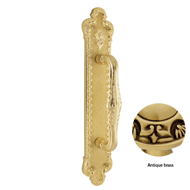 Door pull handle on plate Treasure - An