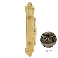 Door pull handle on plate Treasure - An