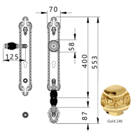 Entrance door set Key Hole europrofile 