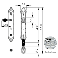 Entrance door set Key Hole europrofile 