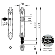 Entrance door set Key Hole europrofile 