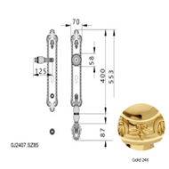 Entrance door set with Swawovski crysta