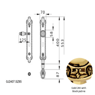 Entrance door set with Swawovski crysta