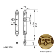 Entrance door set with Swawovski crysta