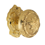 Center door fixed knob - 71mm - Bright 