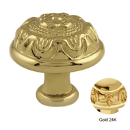 Cabinet knob diameter 33mm - Gold 24K F