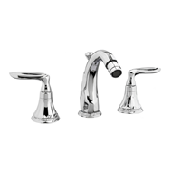 Three holes bidet set - Satin nickel Fi