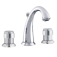 Three holes basin set - Bright chrome F