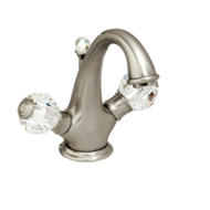 One hole basin mixer with Swarovski cry