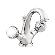 One hole basin mixer with Swarovski cry