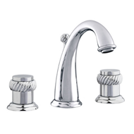 Three holes basin set - Bright chrome F