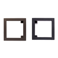 Square Door Pull Handle - Dark Brown - 