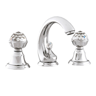 Three holes basin set with Swarovski cr