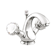 One hole basin mixer with Swarovski cry