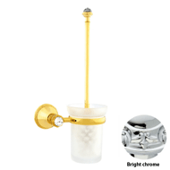 Toilet brush holder with Swarovski crys