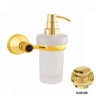 Wall soap dispenser with Swarovski crys