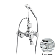 Bath shower set - Bright chrome Finish