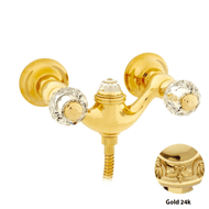 Shower mixer with Swarovski crystal -  