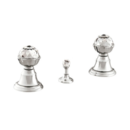 Three holes bidet set with Swarovski cr