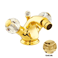 One hole bidet mixer with Swarovski cry