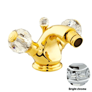 One hole bidet mixer with Swarovski cry