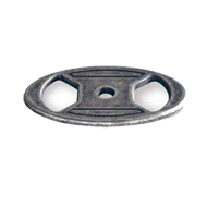 Base Plate - 50mm - Antique Silver Fini