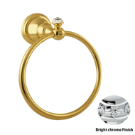 Towel ring 165mm with Swarovski crystal