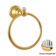 Towel ring 165mm with Swarovski crystal