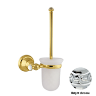 Toilet brush holder with Swarovski crys