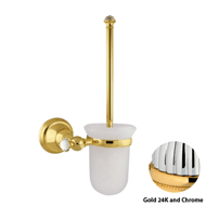 Toilet brush holder with Swarovski crys