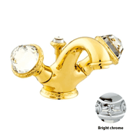 One hole basin mixer with Swarovski cry