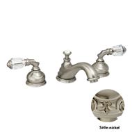 Three holes basin set with Swarovski cr