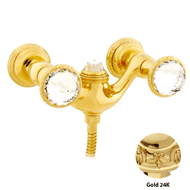 Shower mixer with Swarovski crystal - G