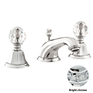 Three holes basin set with Swarovski cr