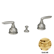 Three holes bidet set - Gold 24K Finish