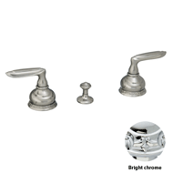 Three holes bidet set - Bright chrome F