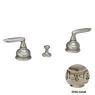 Three holes bidet set - Satin nickel Fi