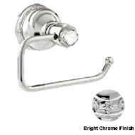 Toilet paper holder with Swarovski crys