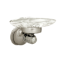 Soap dish holder with crystal - Antique