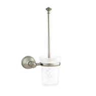 Toilet brush holder - Antique brass Fin